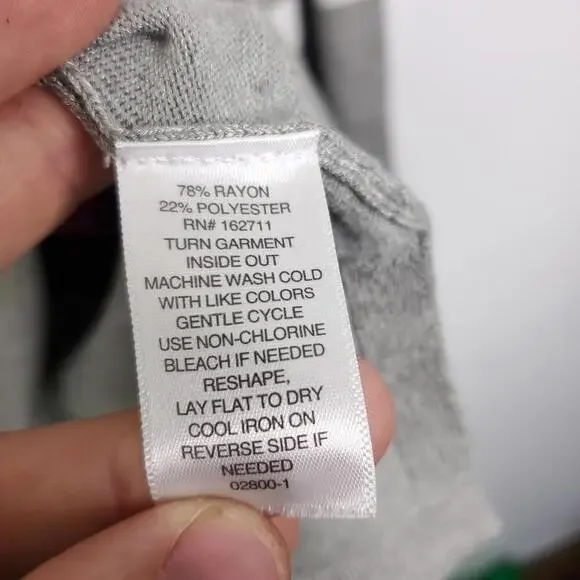 Liz Claiborne Sweater Womens 1X Long Sleeve Split Hem Pullover Striped Office - Picture 6 of 7